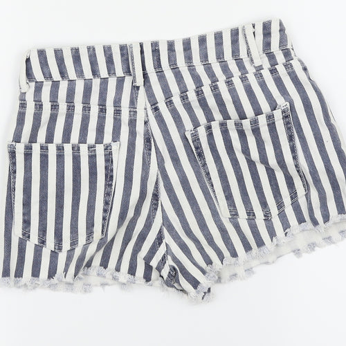 New Look Girls Blue Striped  Mini Skirt Size 11 Years
