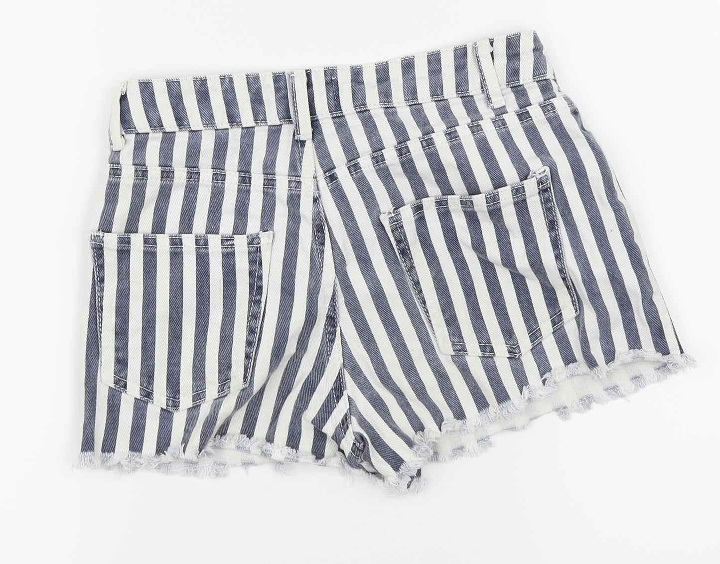 New Look Girls Blue Striped  Mini Skirt Size 11 Years