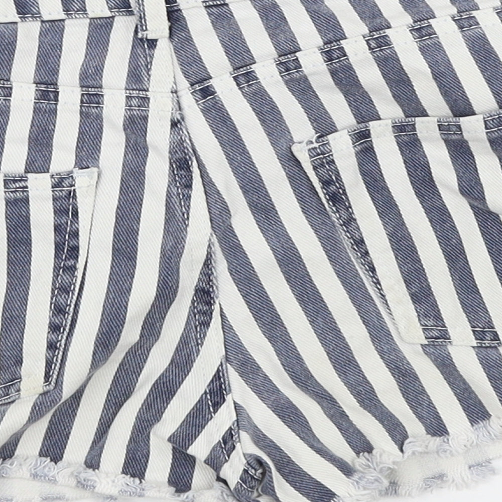 New Look Girls Blue Striped  Mini Skirt Size 11 Years