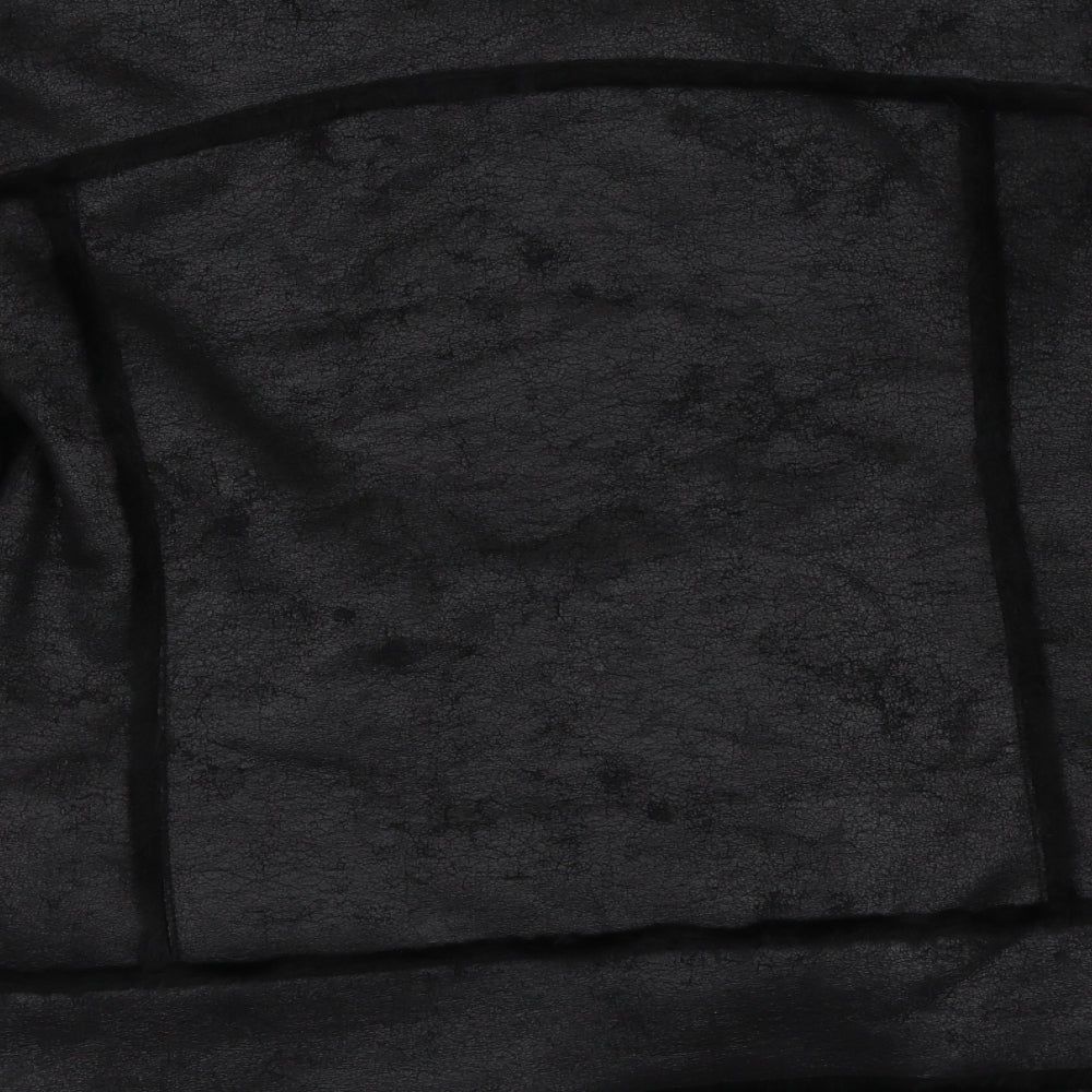 Zara Womens Black   Jacket Coat Size 12  - Fluffy