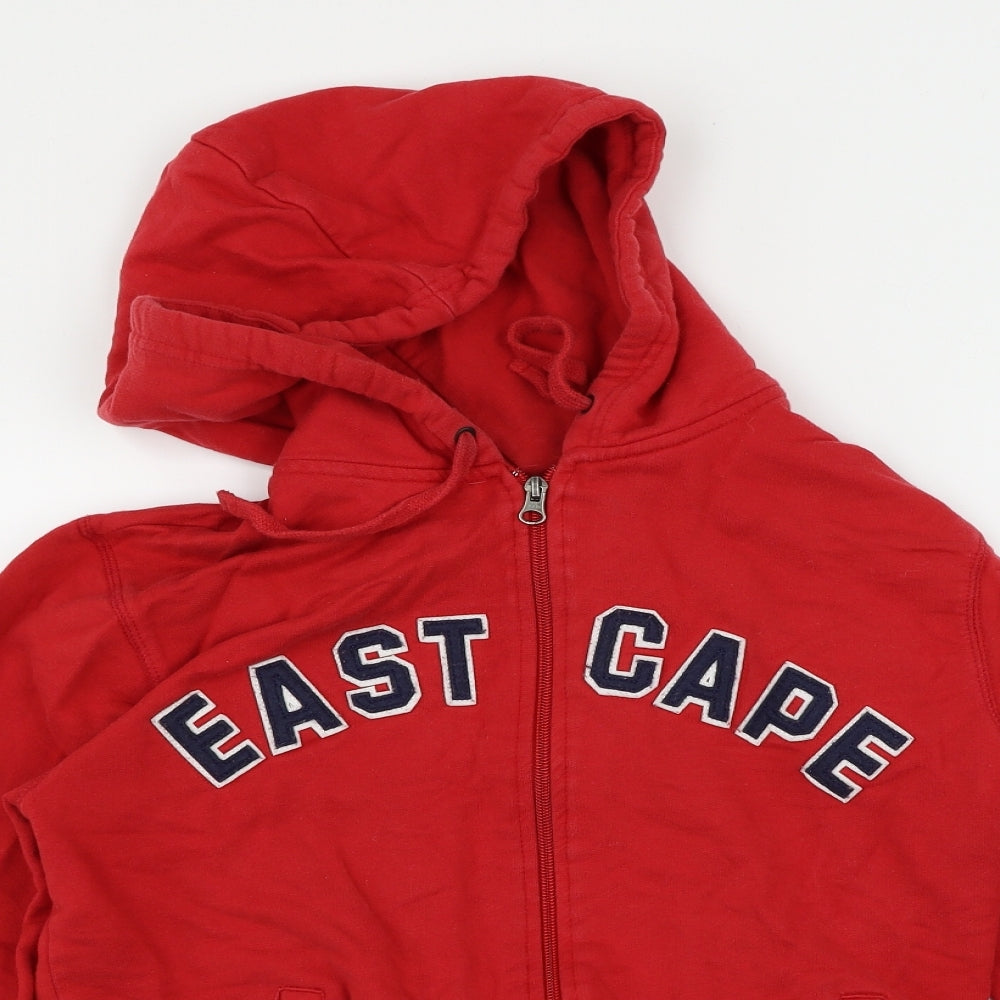 H&M  Mens Red   Full Zip Hoodie Size S