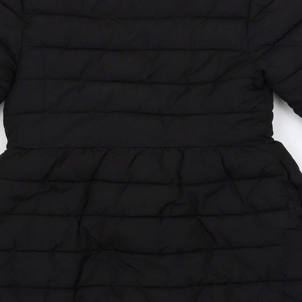 NEXT Girls Black   Jacket Coat Size 5-6 Years