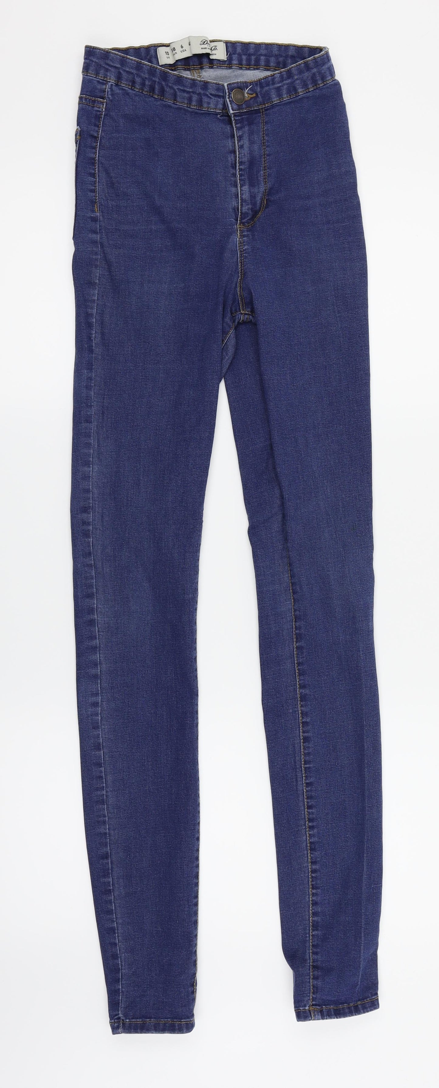 Denim & Co. Womens Blue   Skinny Jeans Size 10 L34 in