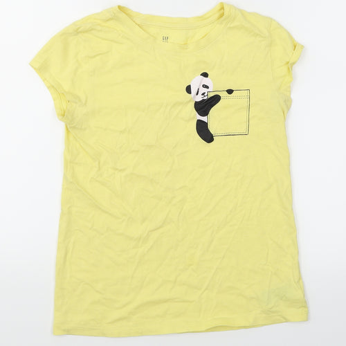 Gap Girls Yellow   Basic T-Shirt Size 2XL