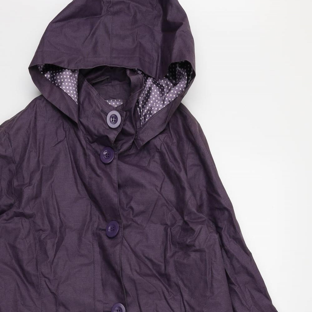 Per Una Womens Purple   Anorak Coat Size 12