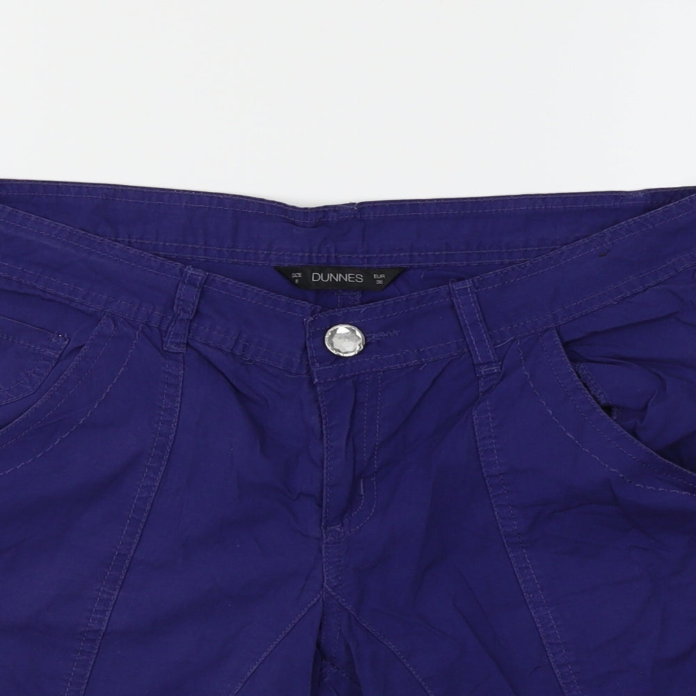 Dunnes Womens Blue   Cargo Shorts Size 8