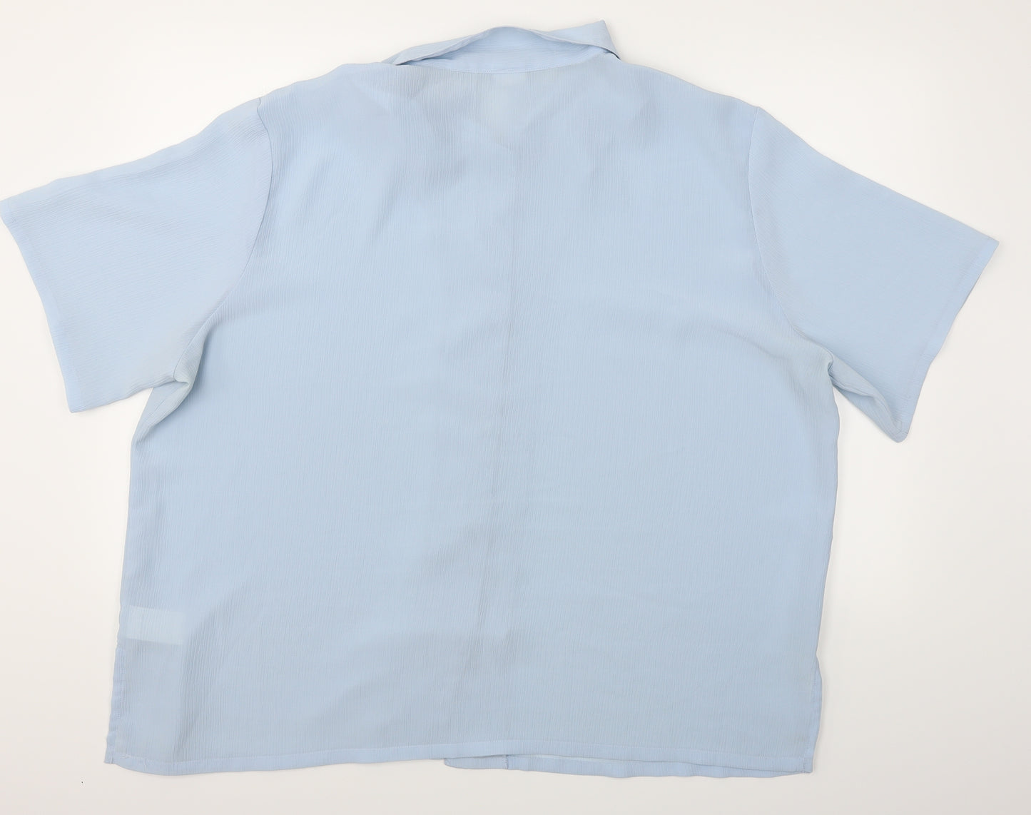 Damart Womens Blue   Basic Button-Up Size 28