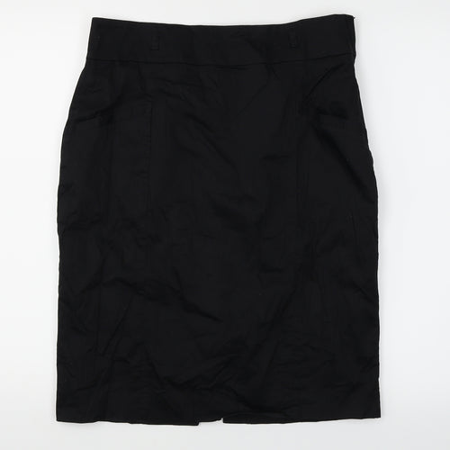 H&M  Womens Black   A-Line Skirt Size 14