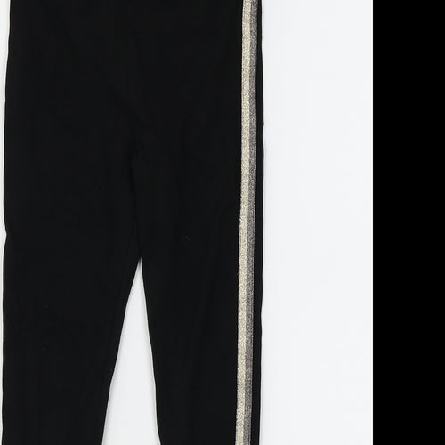 Mintie Girls Black Striped  Harem Trousers Size 5 Years