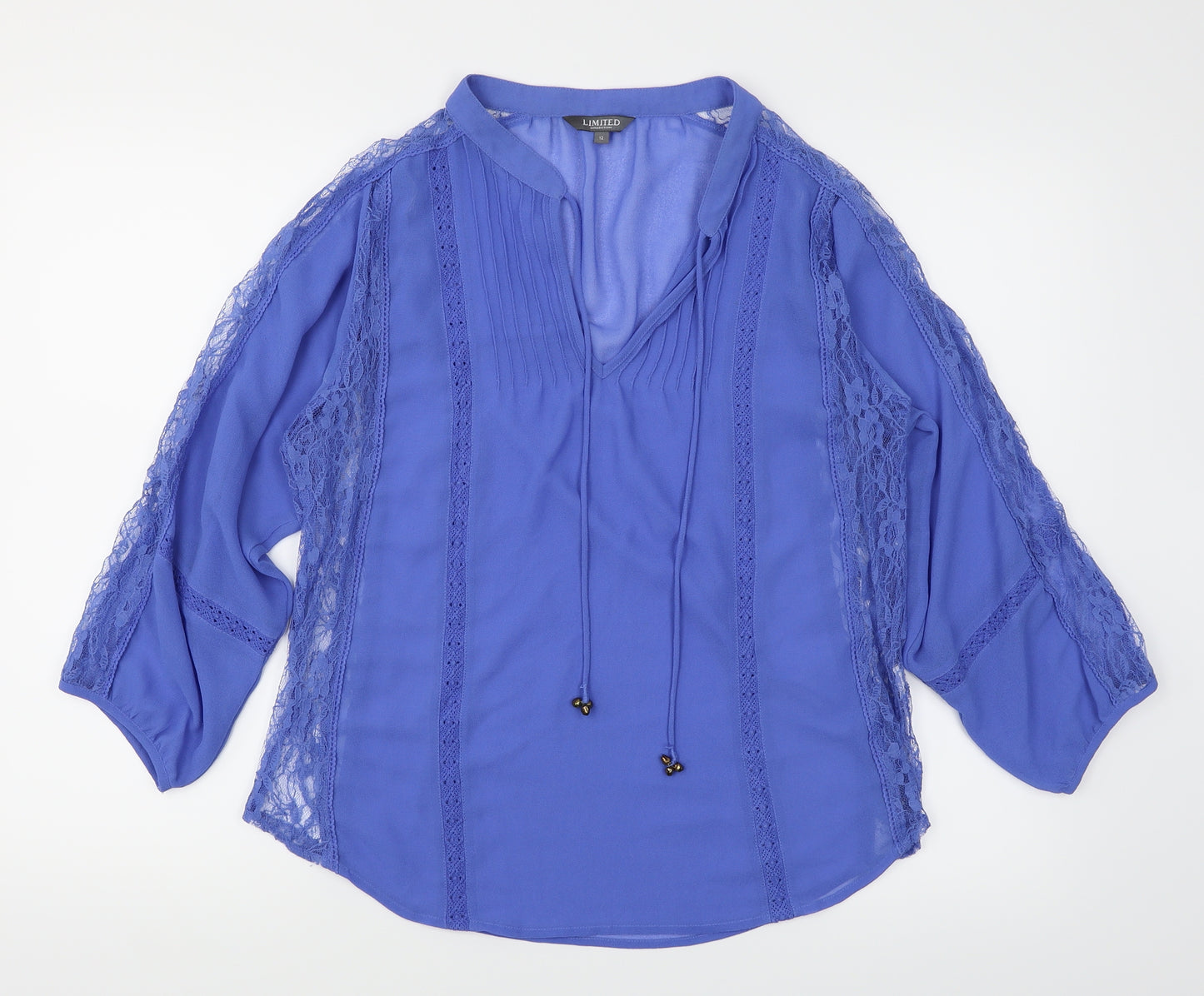 Limited Womens Blue   Tunic Blouse Size 12