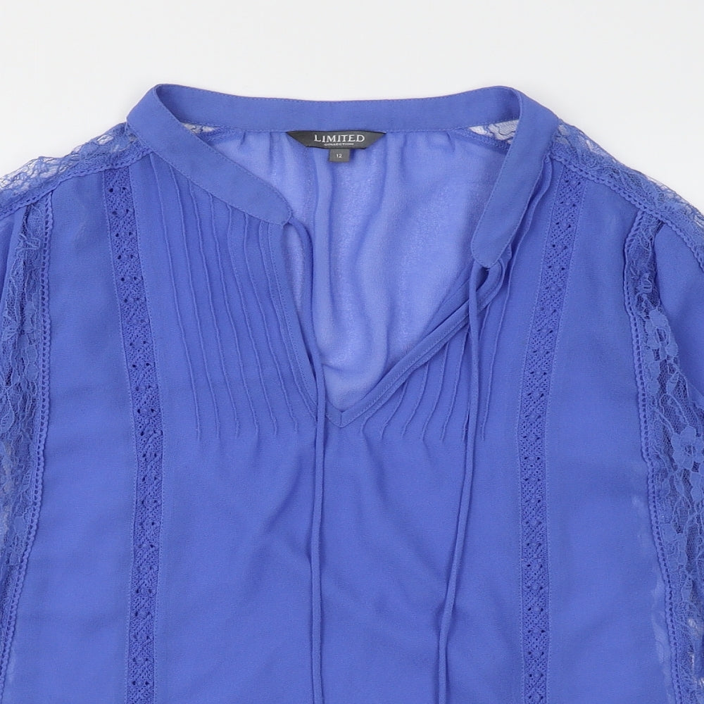 Limited Womens Blue   Tunic Blouse Size 12