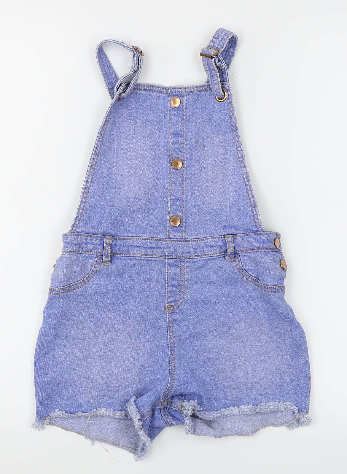 F&F Girls Blue   Dungaree One-Piece Size 8-9 Years