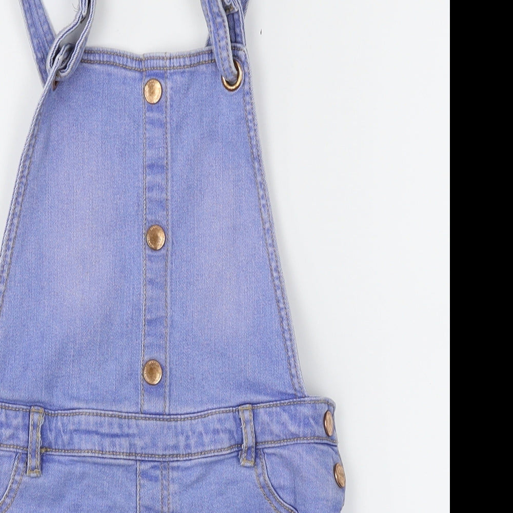 F&F Girls Blue   Dungaree One-Piece Size 8-9 Years