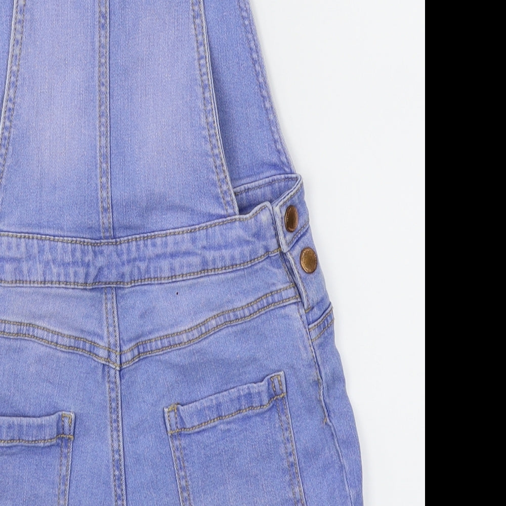 F&F Girls Blue   Dungaree One-Piece Size 8-9 Years