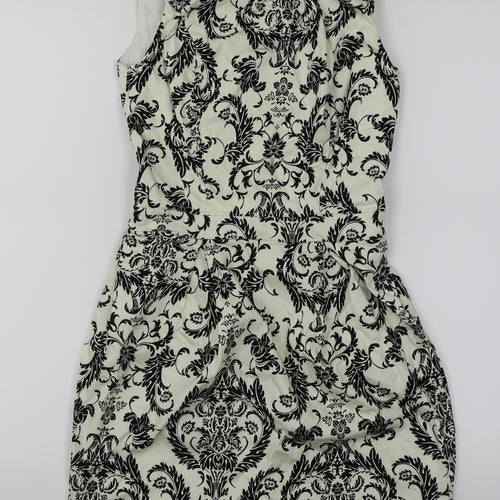 Atmosphere Womens White Floral  A-Line  Size 10