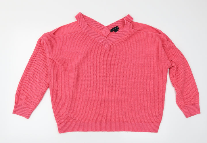 Atmosphere Womens Pink   Pullover Jumper Size L