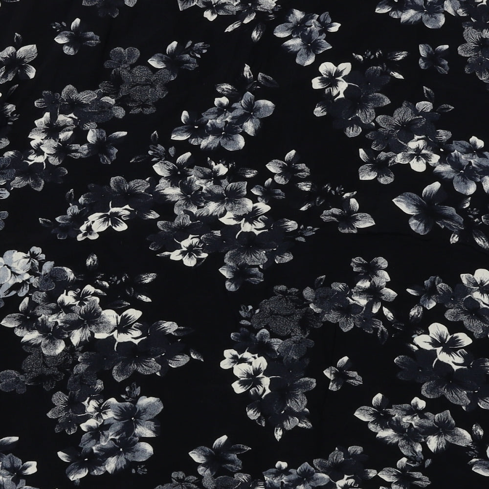 F&F Womens Black Floral  Basic Blouse Size 20