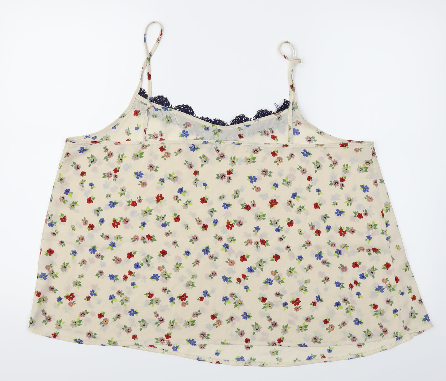 Atmosphere Womens White Floral  Camisole Blouse Size 20