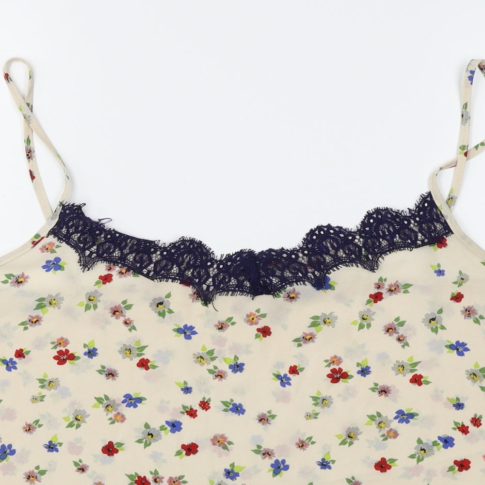 Atmosphere Womens White Floral  Camisole Blouse Size 20