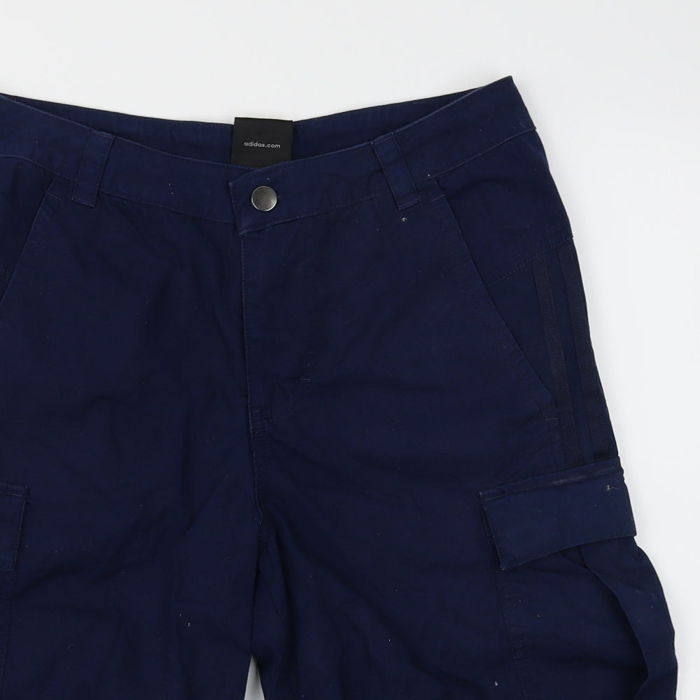 adidas Mens Blue   Cargo Shorts Size S