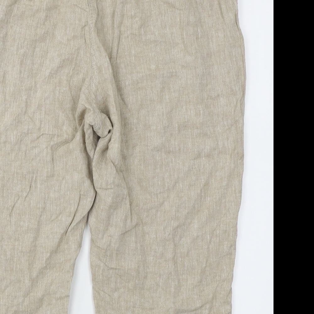 Bm Casual Womens Brown   Capri Trousers Size 18 L20 in - Elasticated Waist