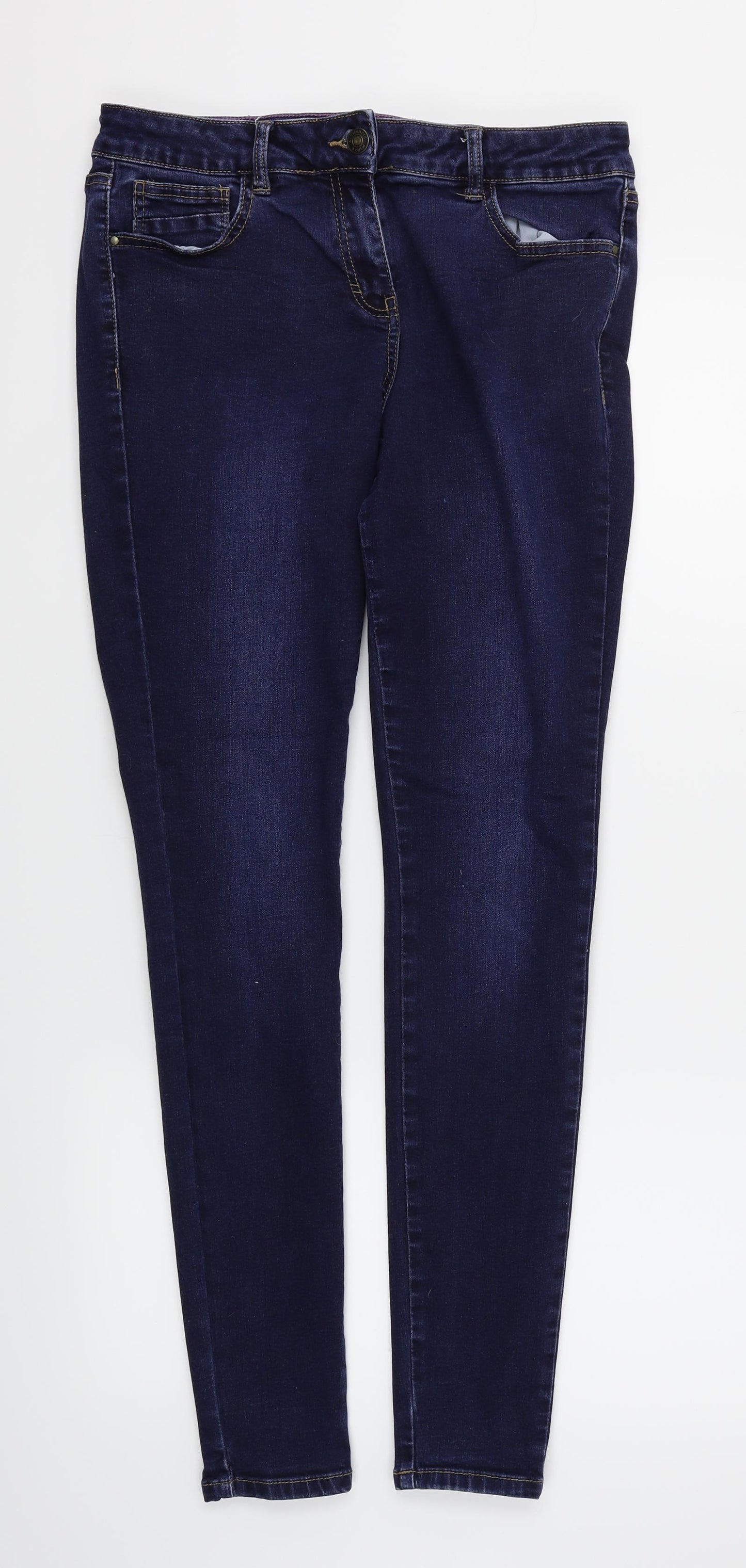 TU Womens Blue  Denim Skinny Jeans Size 12 L30 in