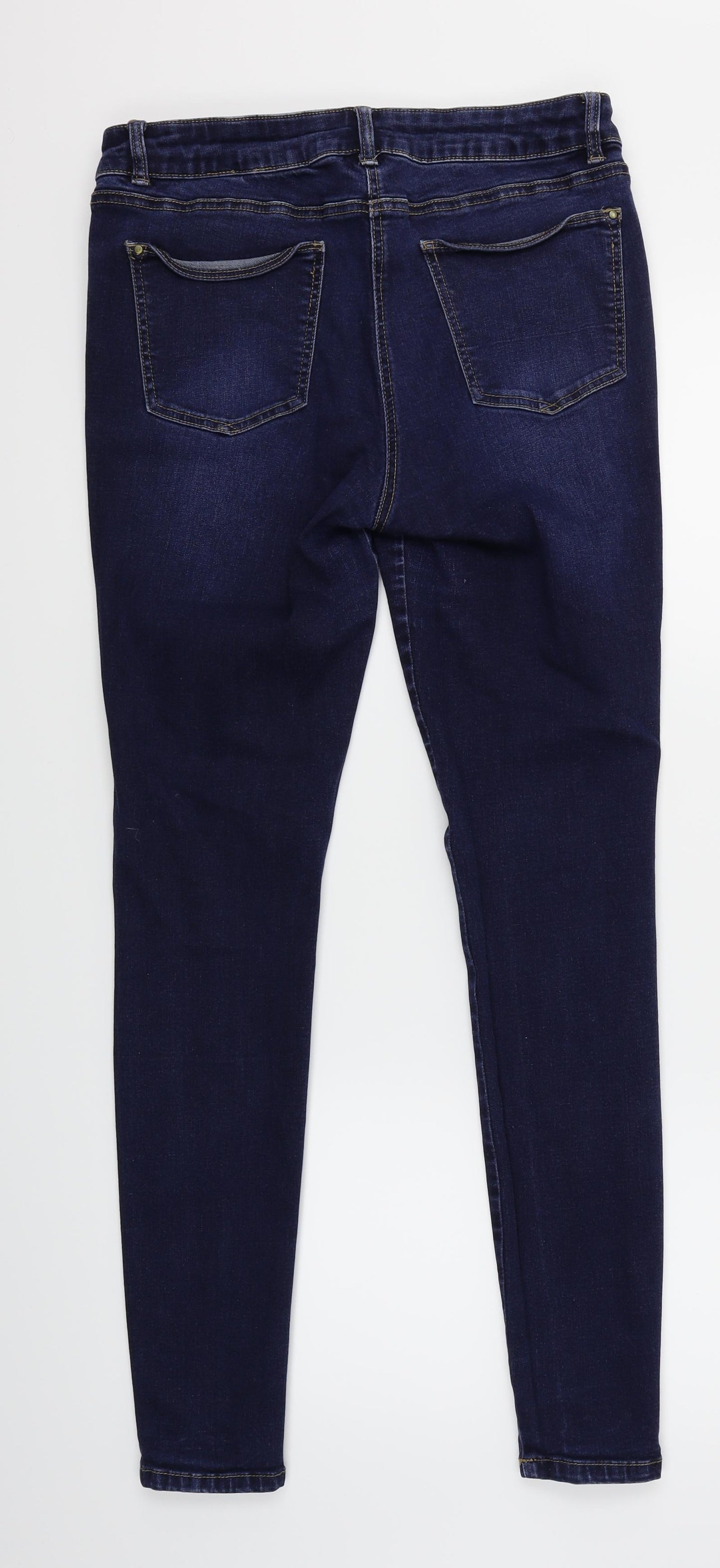 TU Womens Blue  Denim Skinny Jeans Size 12 L30 in