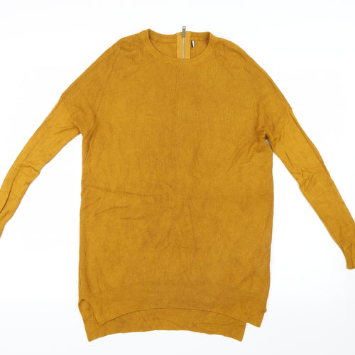 Primark Womens Yellow  Knit Pullover Jumper Size 6