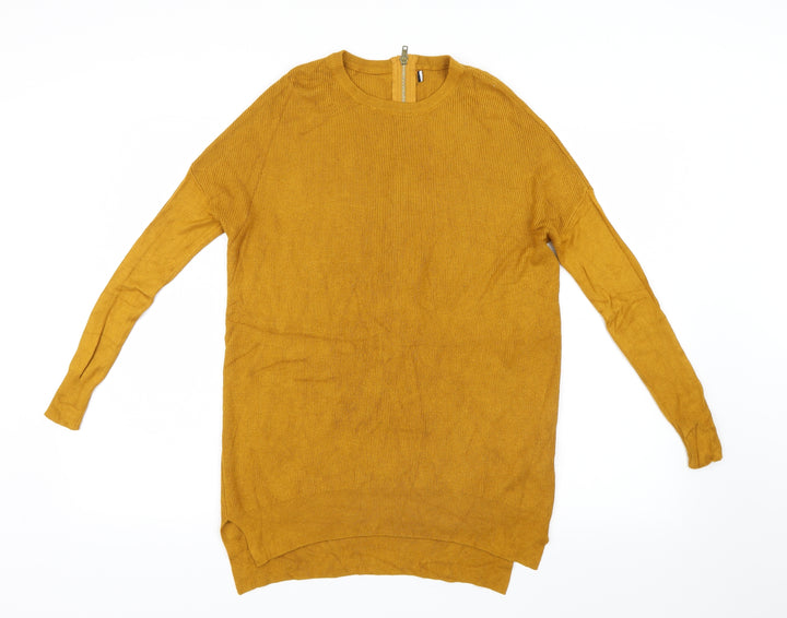 Primark Womens Yellow  Knit Pullover Jumper Size 6