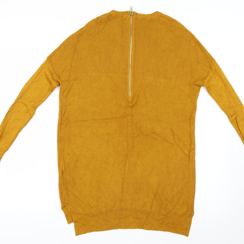 Primark Womens Yellow  Knit Pullover Jumper Size 6