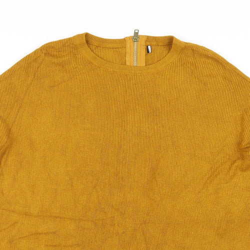 Primark Womens Yellow  Knit Pullover Jumper Size 6