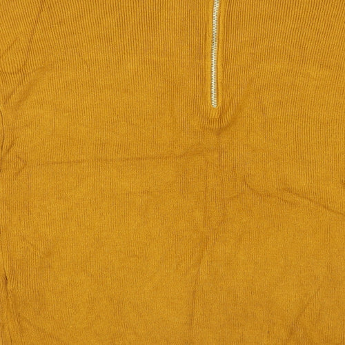 Primark Womens Yellow  Knit Pullover Jumper Size 6