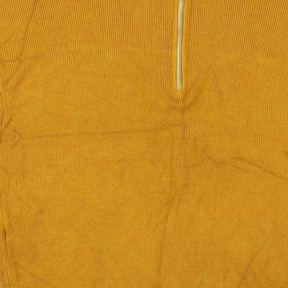 Primark Womens Yellow  Knit Pullover Jumper Size 6