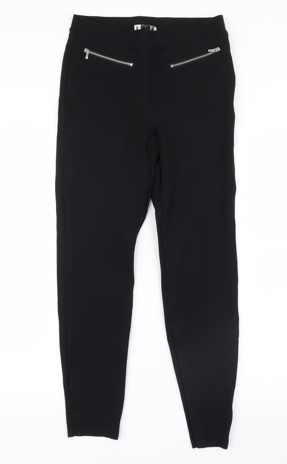Papaya Womens Black   Trousers  Size 10 L25 in