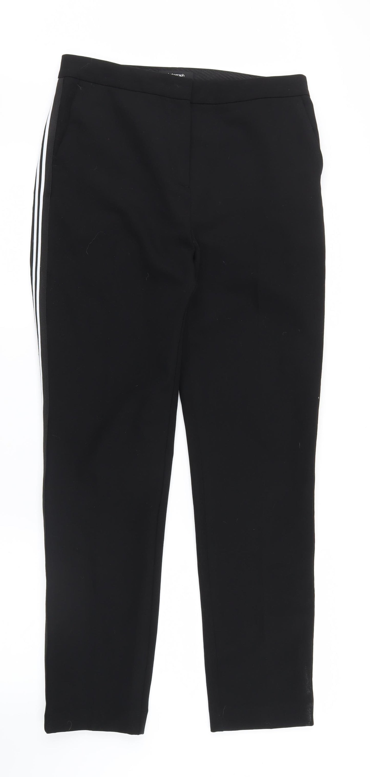 Marks and Spencer Womens Black   Trousers  Size 10 L29.5 in