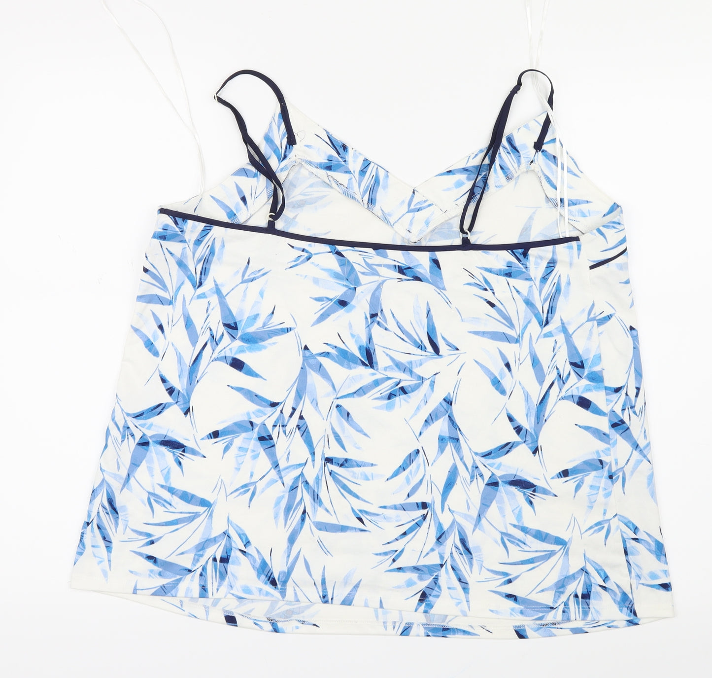 Matalan Womens Blue Geometric  Cami Pyjama Top Size L