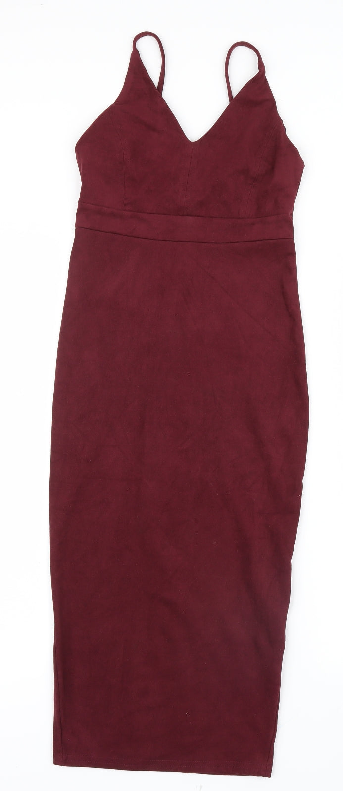 Primark Womens Red Velvet Bodycon Size 4