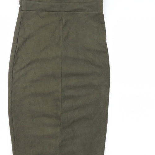 Atmosphere Womens Green  Velvet Bodycon  Size 4