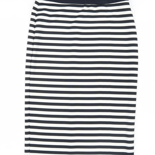 Marks and Spencer Womens Blue Striped  Straight & Pencil Skirt Size 10