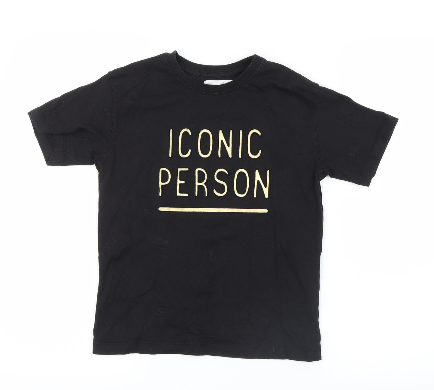 Zara Girls Black   Basic T-Shirt Size 7 Years