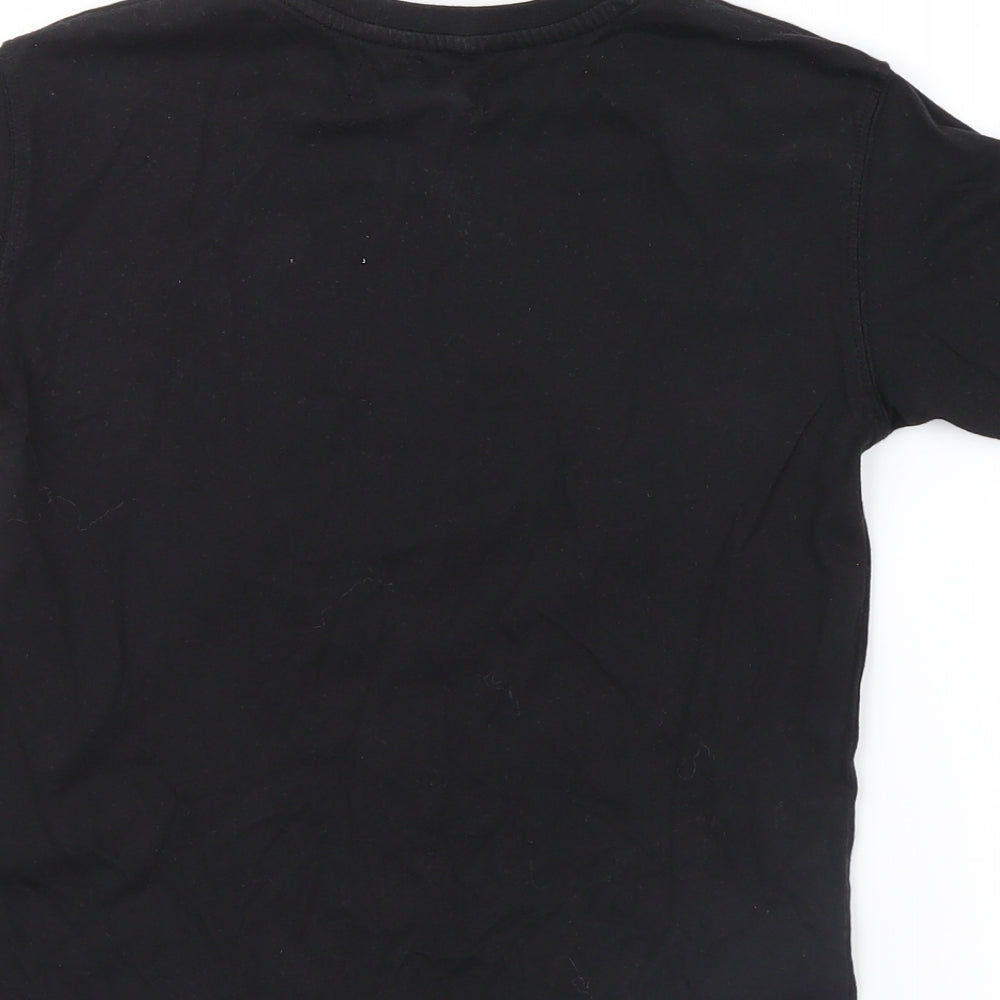 Zara Girls Black   Basic T-Shirt Size 7 Years