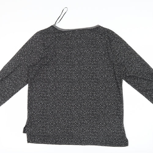 Papaya Womens Black  Knit Pullover Jumper Size 12