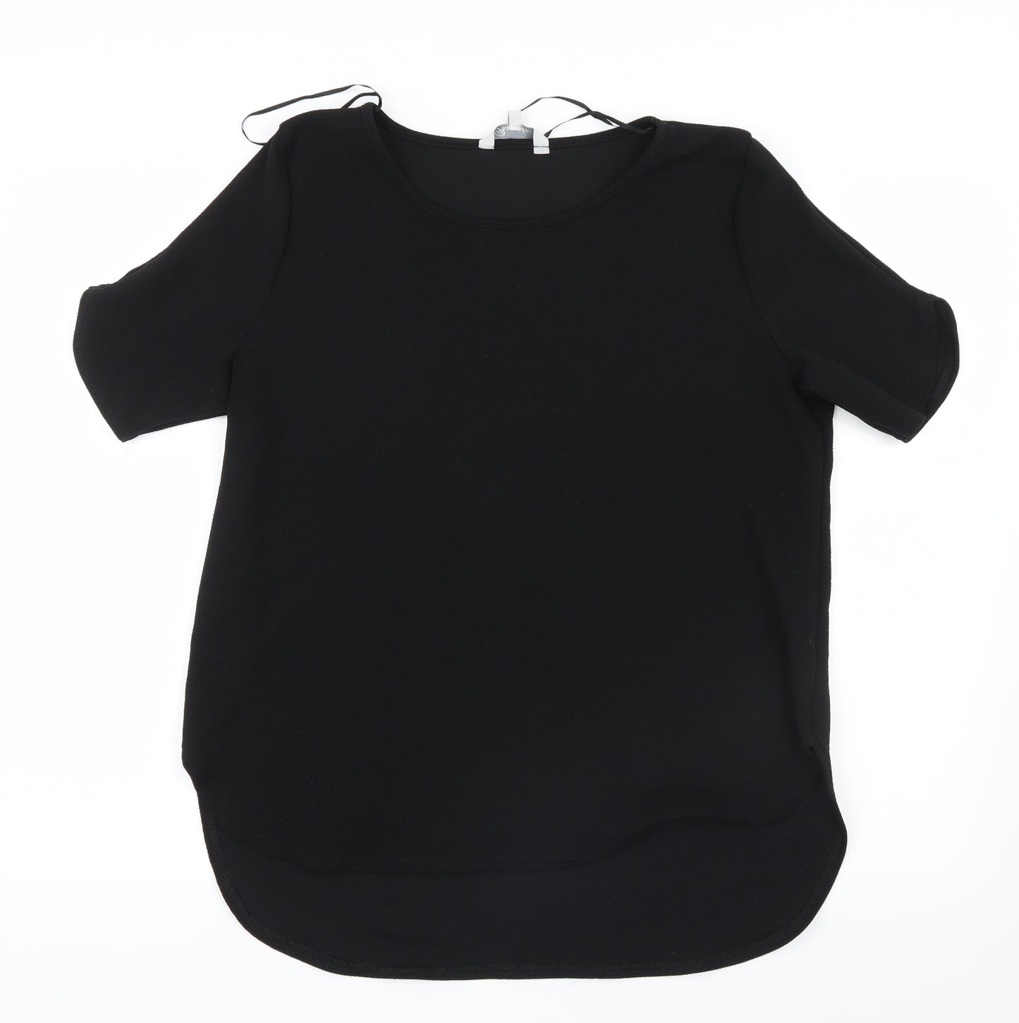 Peacocks Womens Black   Basic T-Shirt Size 14