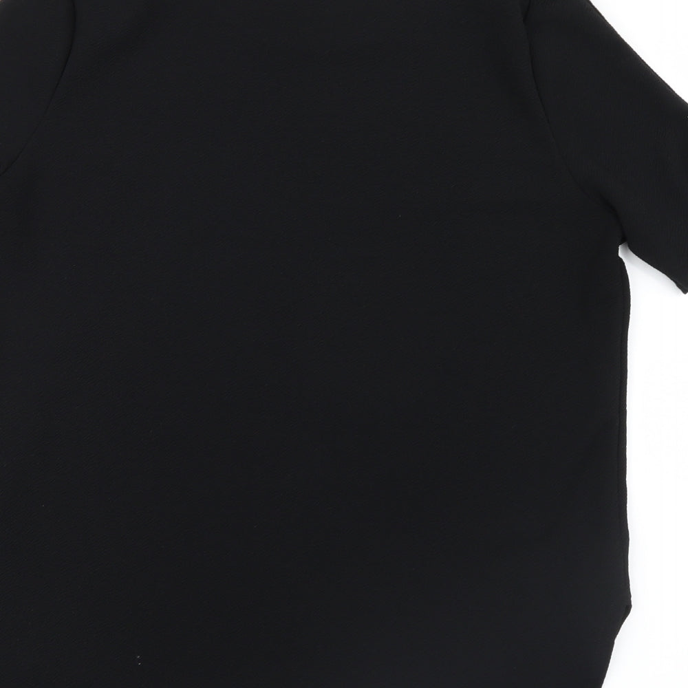 Peacocks Womens Black   Basic T-Shirt Size 14