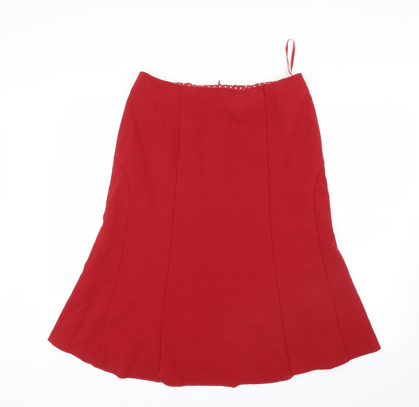 Laura Ashley Womens Red   A-Line Skirt Size 14