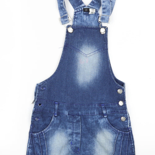 Preworn Womens Blue  Denim Pinafore/Dungaree Dress  Size 6