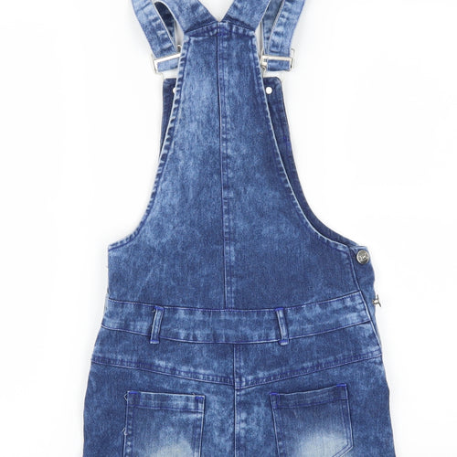 Preworn Womens Blue  Denim Pinafore/Dungaree Dress  Size 6