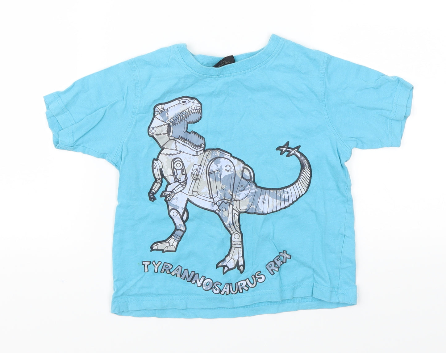 NEXT Boys Blue   Basic T-Shirt Size 3 Years  - Tyrannosaurus Rex
