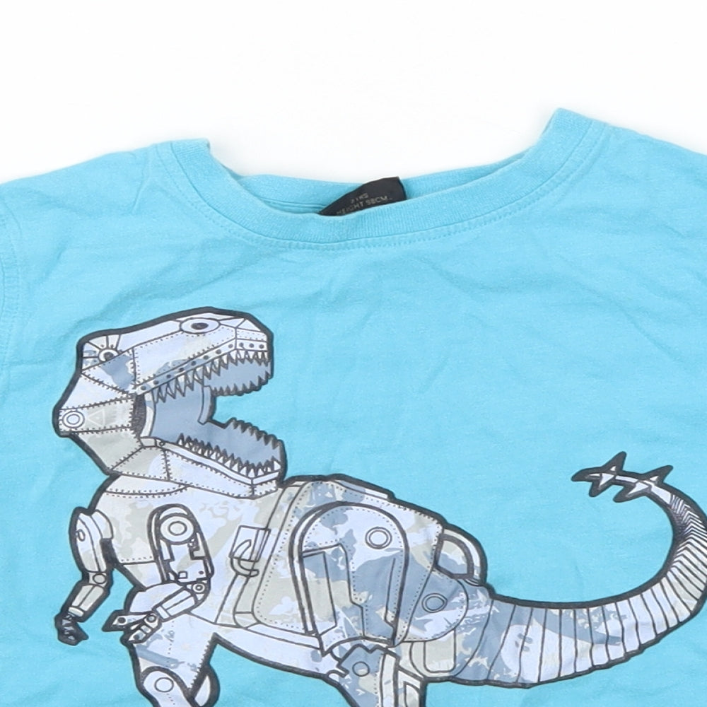 NEXT Boys Blue   Basic T-Shirt Size 3 Years  - Tyrannosaurus Rex