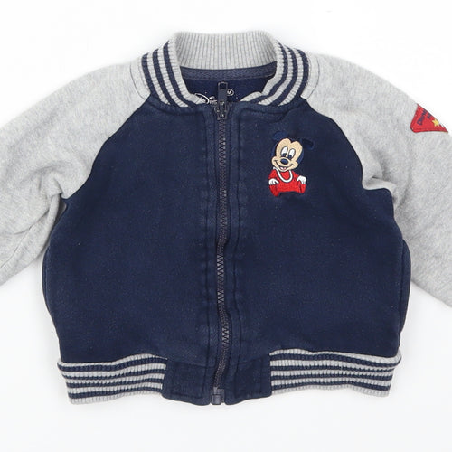 Disney Boys Grey   Jacket  Size 18 Months  - Mickey Mouse